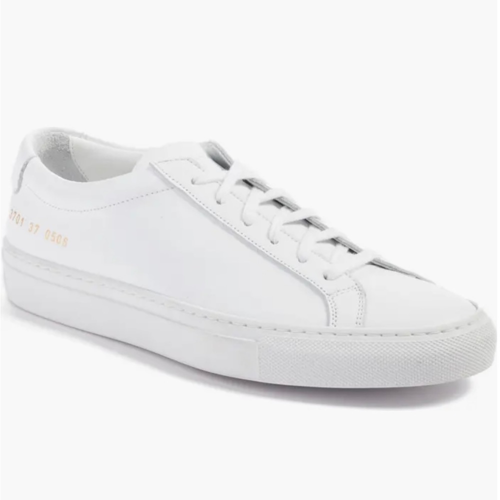 COMMON PROJECTS
Men's Achilles Leather Low-Top Sneakers, White
